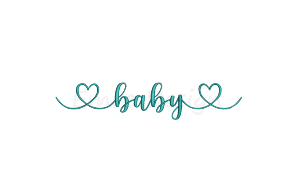 Baby Heart Embroidery Design