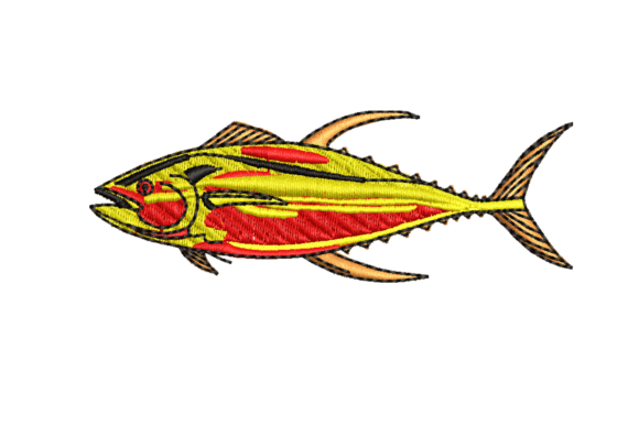Beautiful Fish Embroidery Design