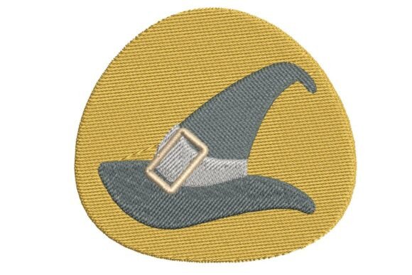 Classic Witch’s Hat Embroidery Design
