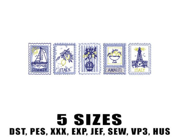 Coastal Aesthetic Embroidery Designs