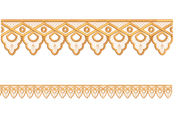 Floral and Ornamental Embroidery Borders