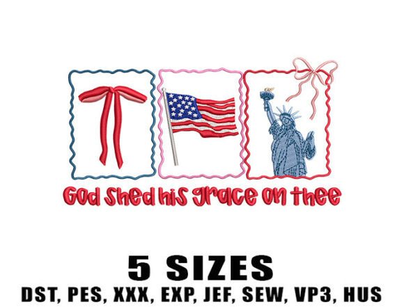 Grace on Thee Embroidery Design