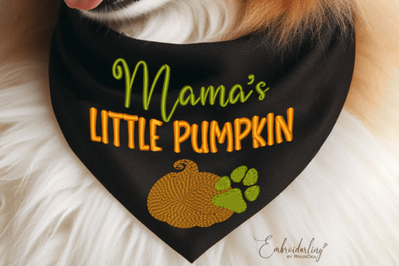 Halloween Pet Badana Machine Embroidery