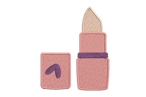 Open Lipstick Tube Embroidery Design