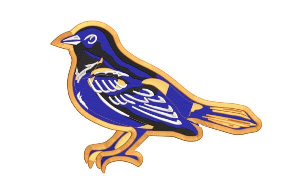 Vivid Stitch Bird Embroidery